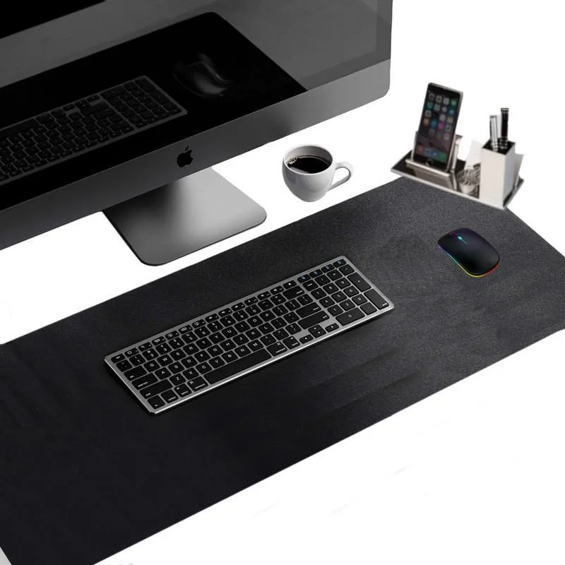 Desk Pad 160x40 Computador Notebook Em Couro + Porta Copo