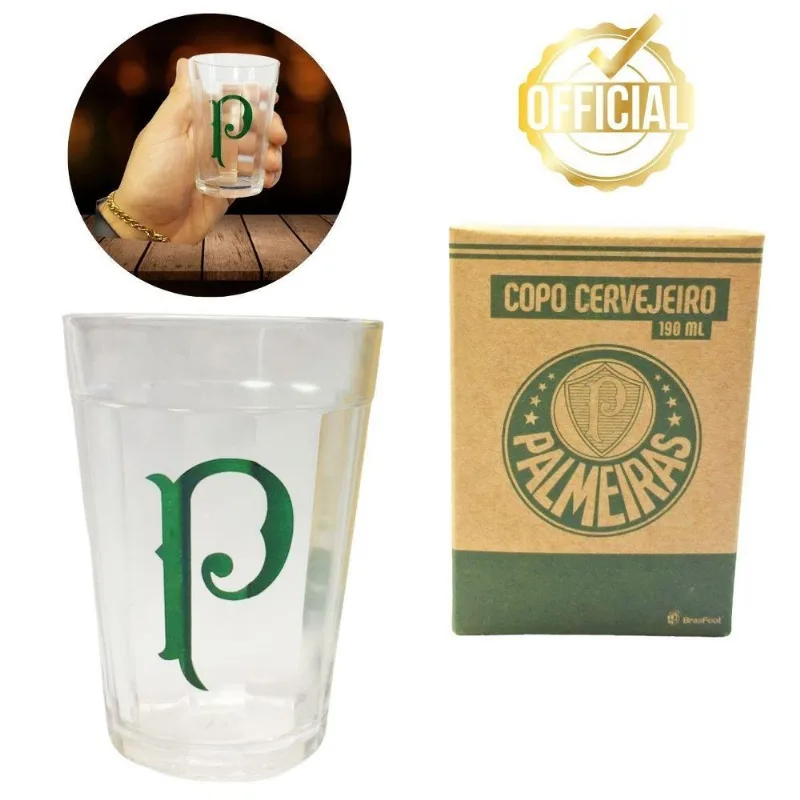 Copo Americano Vidro 190ml Tradicional Bar Cerveja Escudo