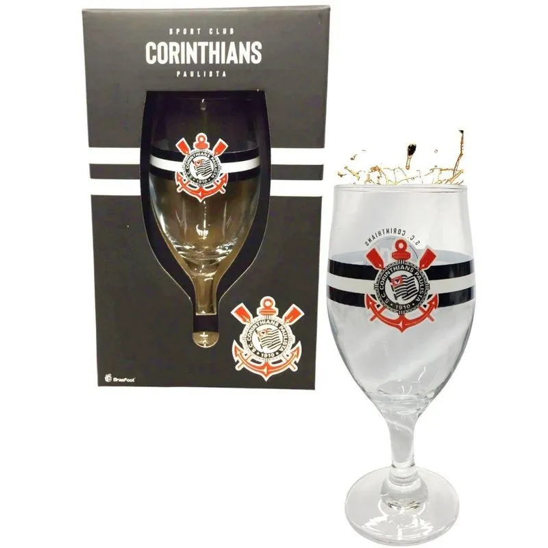 Taça Windsor 330Ml Cerveja Vinho Time Corinthias Oficial