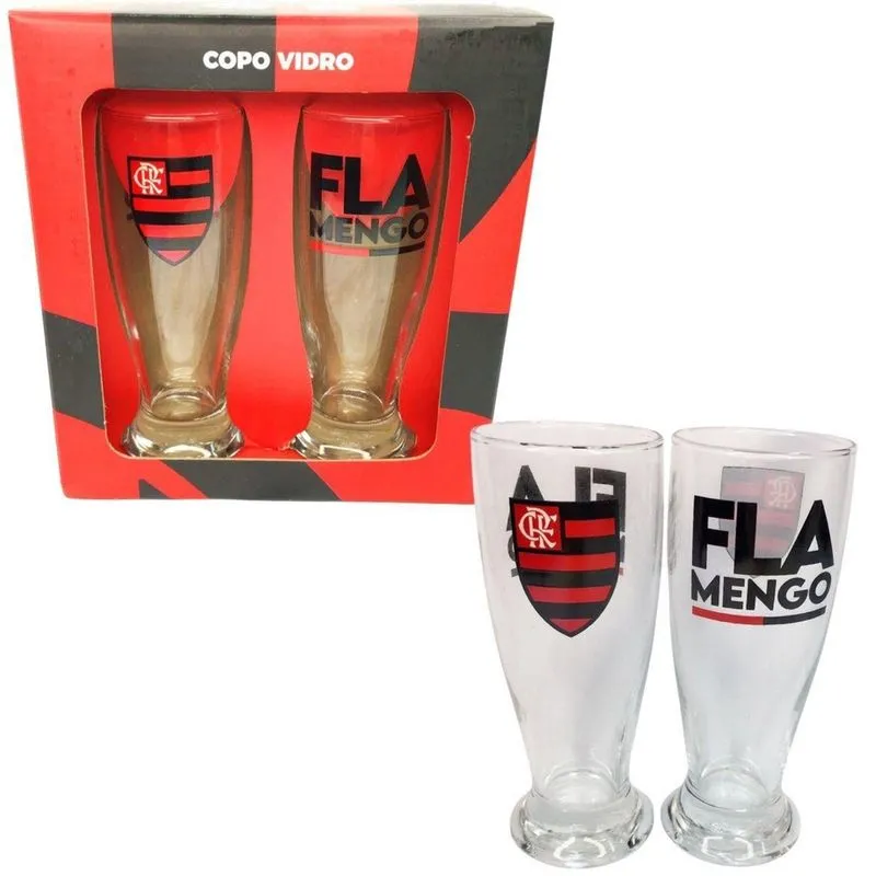Kit 2Un Copos Munich Vidro Tulipa Cerveja Chopp Time