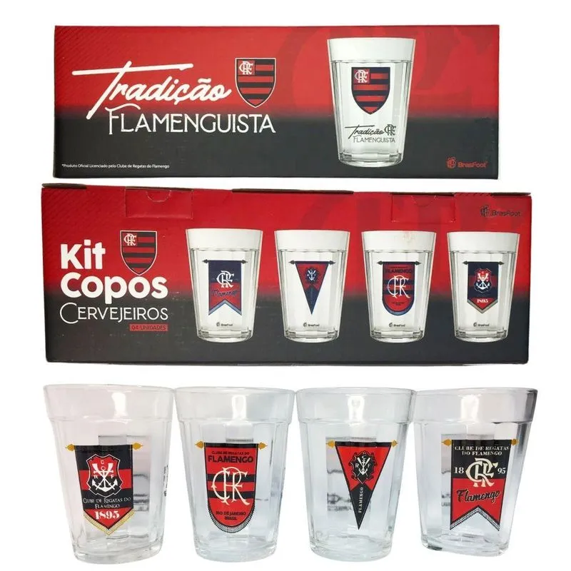 Kit 8un Copo Americano Tradicional Vidro 190ml Bar Cerveja