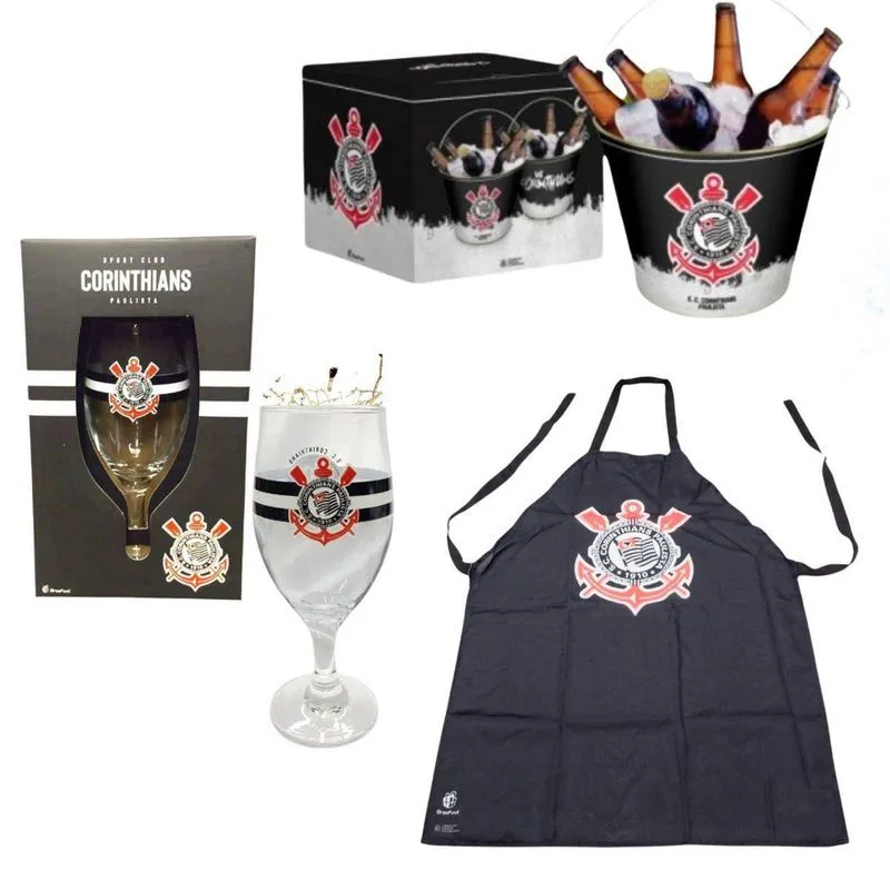 Kit Churrasco Balde Alumínio Gelo Cerveja + Taça Windsor