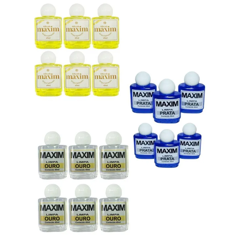 Kit 10 Limpa Chapeados+ 10 Limpa Pratas 925 Maxim+ 10 Limpa