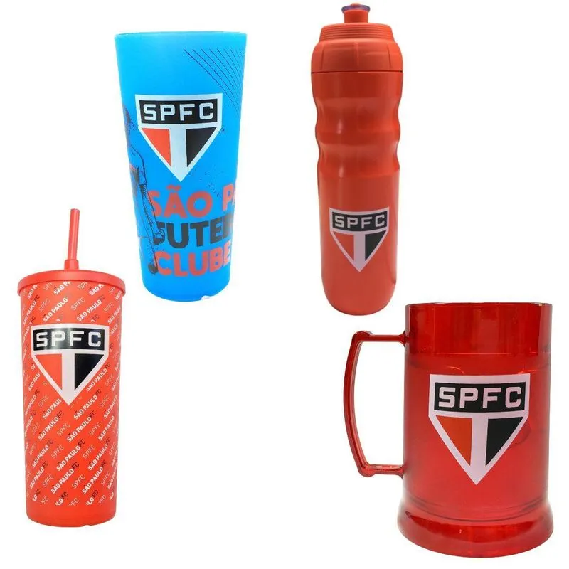 Kit Squeeze 550ml+ Caneca Gel 300ml+ 2 Copo Infantil Canudo