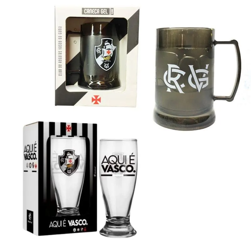 Kit Copo Munich Tulipa Cerveja Chopp + Caneca Gel 300ml