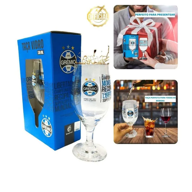 Taça Windsor Vidro 330Ml Cerveja Vinho Coquetel Chopp Time