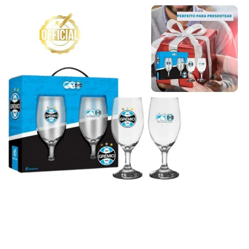 Kit 4 Taças Windsor Vidro 330ml Cerveja Vinho Chopp Time