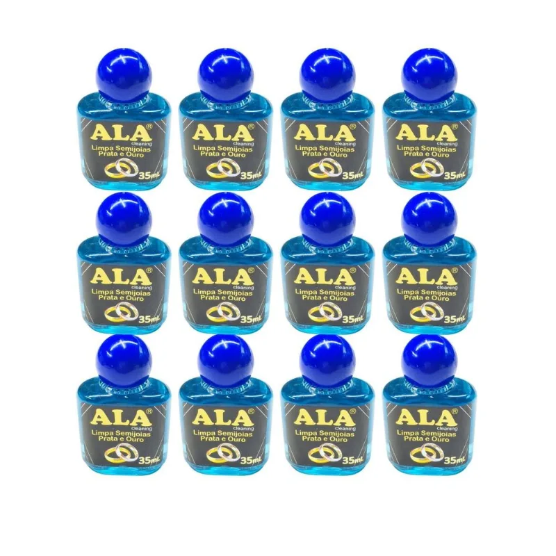 Kit 50un Limpa Ouro Prata 925 Chapeado Ala 35ml Liquido