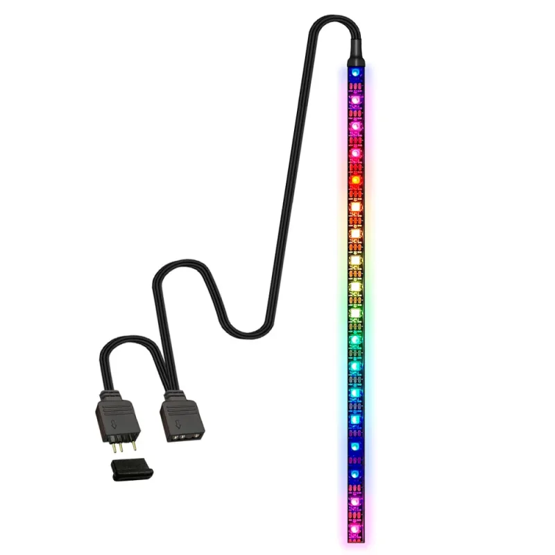 Fita Led Argb 5v 3p Gabinete 1000mm (1m) 60 Leds Ajustável