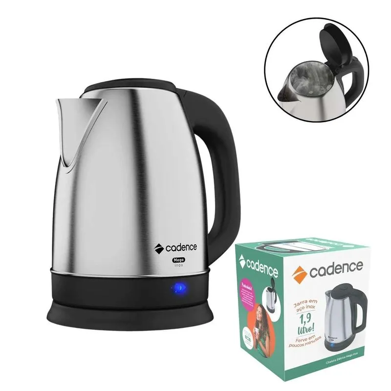 Chaleira Elétrica Automática Inox 1,9l 110v/220v Água Café