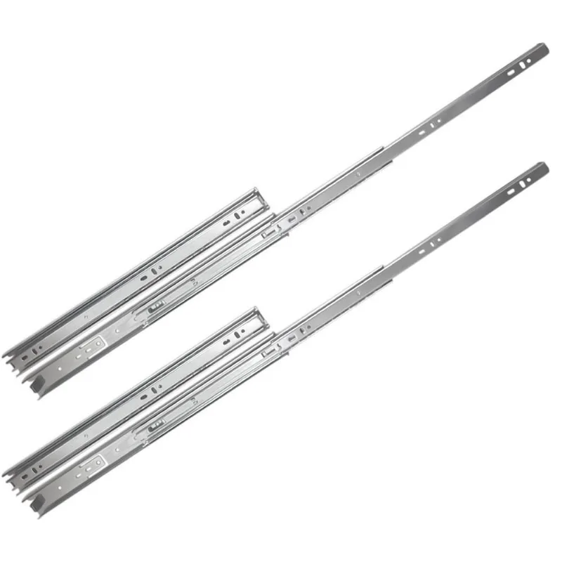 Kit 4 Corrediça Telescópica 400Mm X 35Mm 35Kg Gaveta 2 Pares