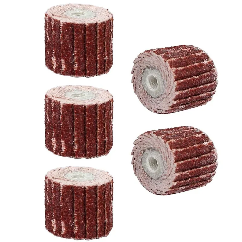 Kit 5 Tubo De Lixa Flap Grão 320 Para Micro Retíficas Dremax