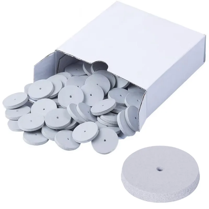 Kit 100 Rodas De Borracha 22mm Polimento Fino Micro Retífica