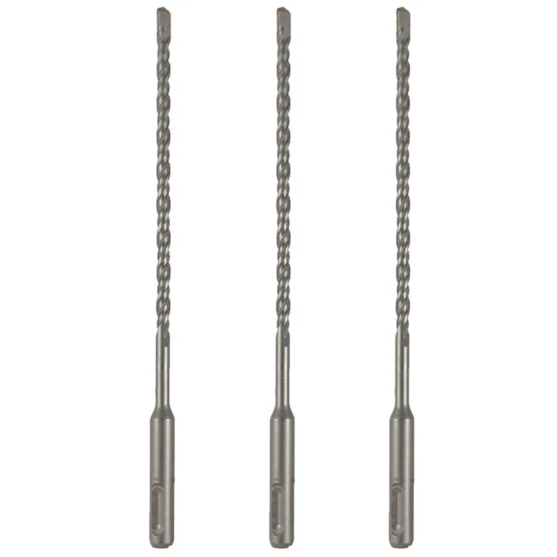 Kit 3 Brocas Sds Plus 6Mm X 310Mm Metal Duro Profissional
