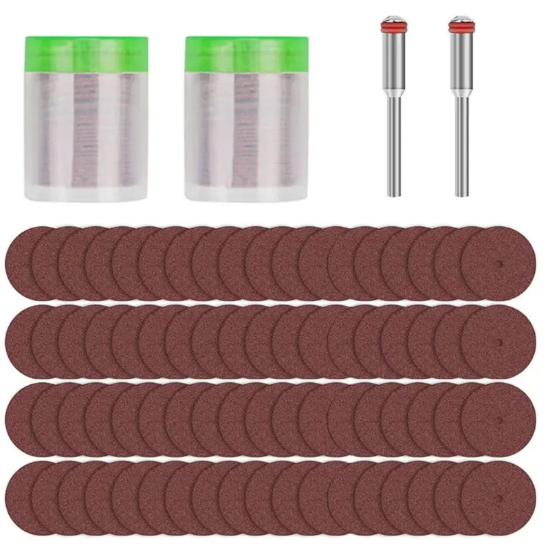 Kit 60 Discos De Corte 24mm Com 2 Haste 3mm Micro Retíficas