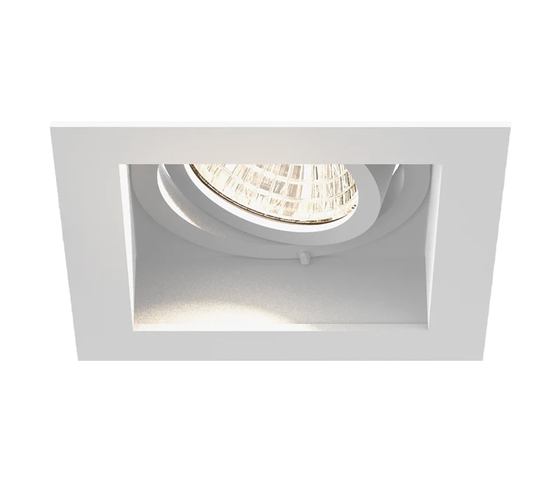 Tango Recessed 3.86" L x 3.86" W x 3.64" H / White, with Clear / TGO1ST02RG15DTWNCL