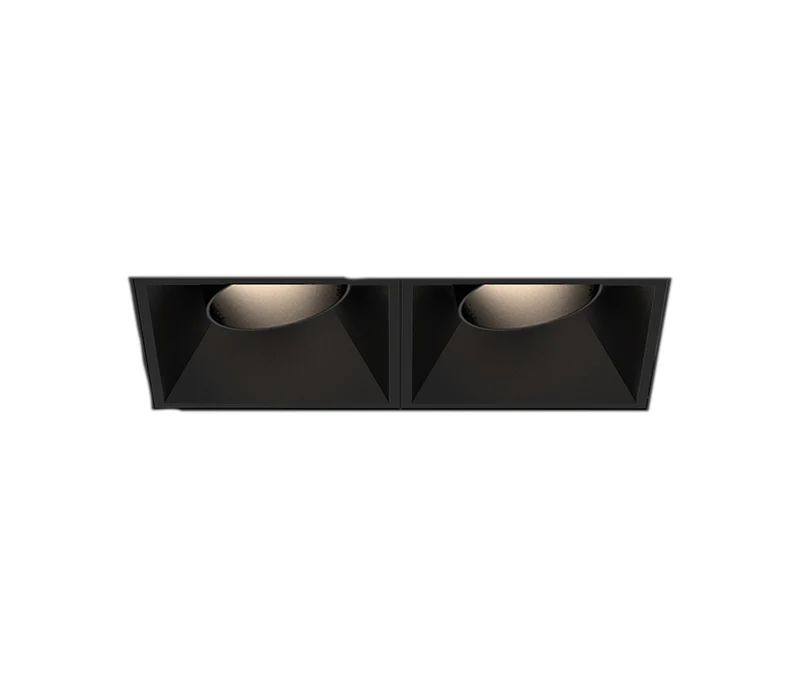 Bravo Recessed 8.84" L x 5.28" W x 4.03" H / Black, with Clear / BVOR2TL01RGRG1530FCL