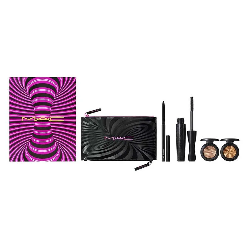 MAC Now You See Me Golden Kit – Máscara de Cílios + Lápis de Olho + 2 Sombras + Necessáire Kit