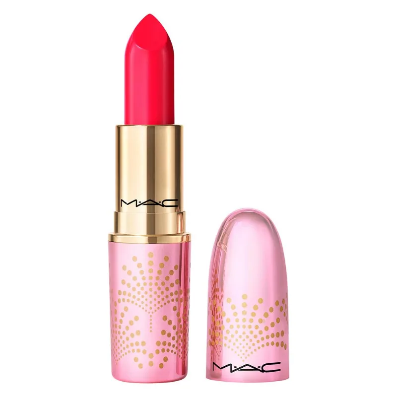 Batom MAC Holiday Lustreglass Lipstick Pour Another