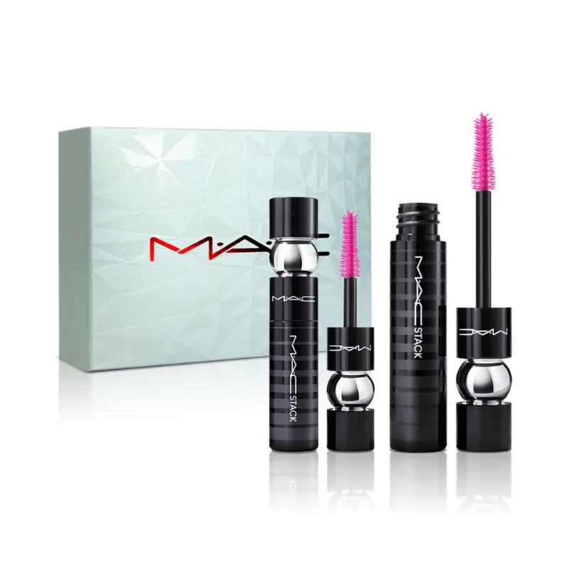 KIT STACKS ON STACKS Macstack Mascara Black 12 ml + Mini Mascara Black 8 ml