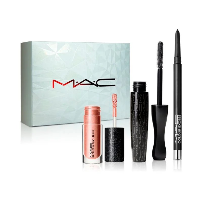 KIT BEAM EYES Dazzleshadow Liquid Beam Time 4.6 ml + Colour Excess Gel Pencil Eyeliner Glide 35 G y In Extreme Dimension 3D Black Lash