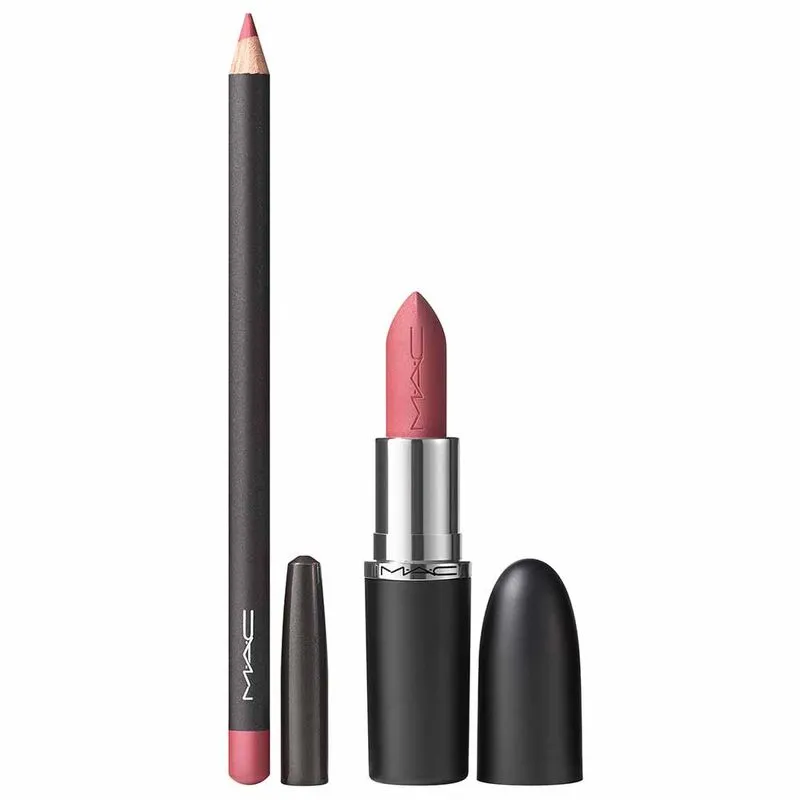 Kit para Lábios MAC - Lápis de Boca + Batom Matte Kit