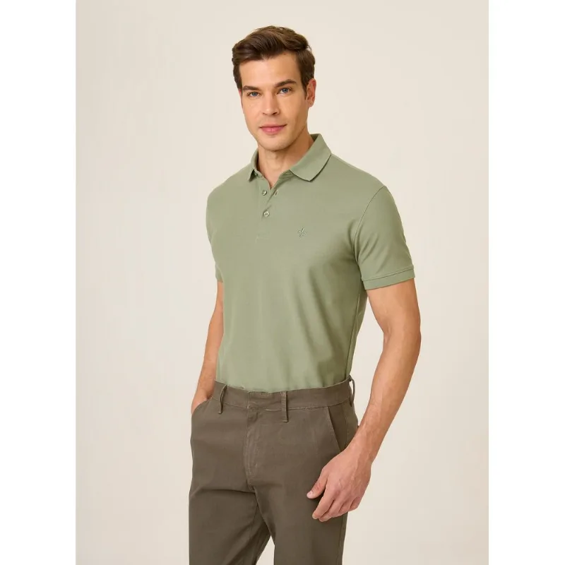 Polo Regular Fit Lisa Pima Essentials Dudalina Masculina GG