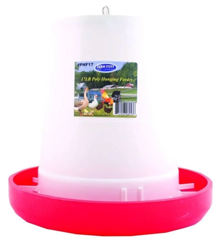 Plastic Poultry Feeder 17 lb . Capacity