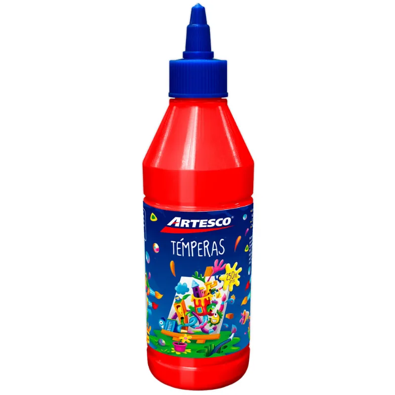 Témpera ARTESCO Kids Rojo Frasco 250ml