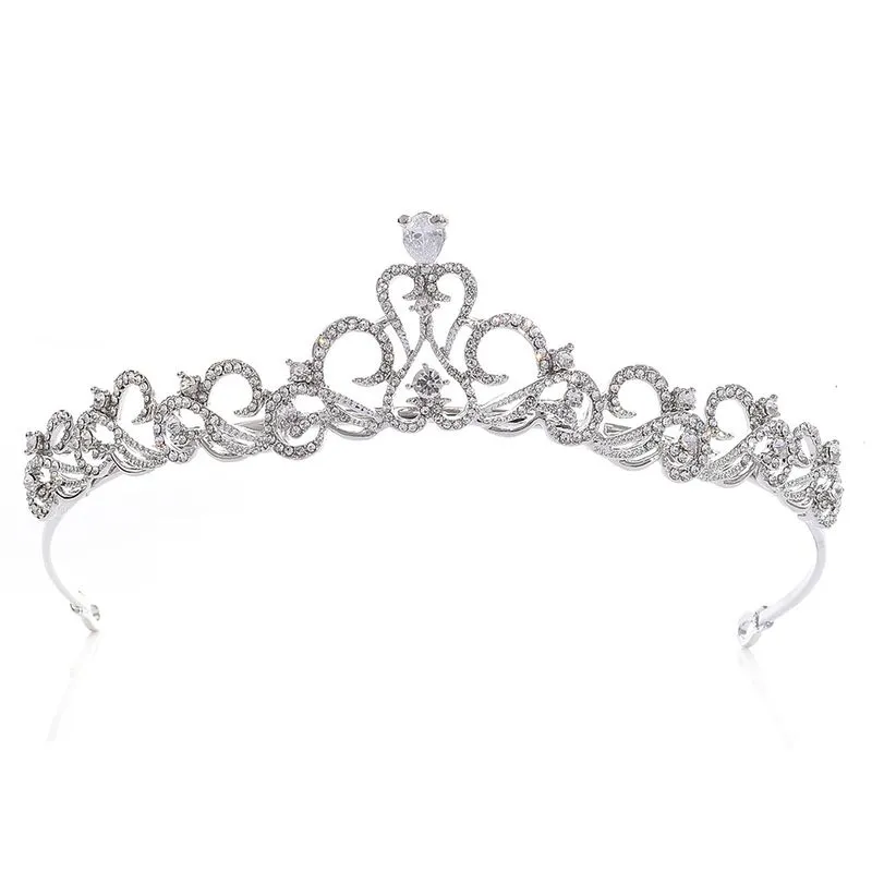 Tiara De Noiva Com Cristais De Zircônia Para Casamentos E Festas
