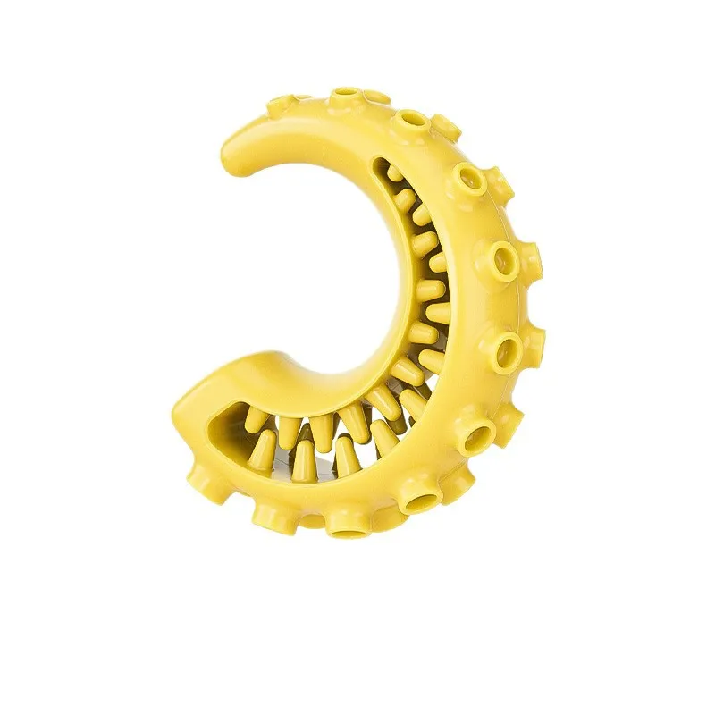 Anel Dispensador De Guloseimas Para Cães Toy Slow Feeder Yellow Tpr