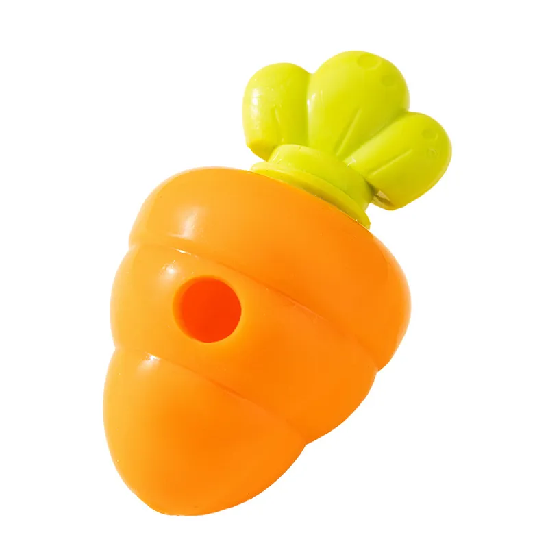Dispensador De Guloseimas De Cenoura Para Cães Chew Toy Tpr Orange