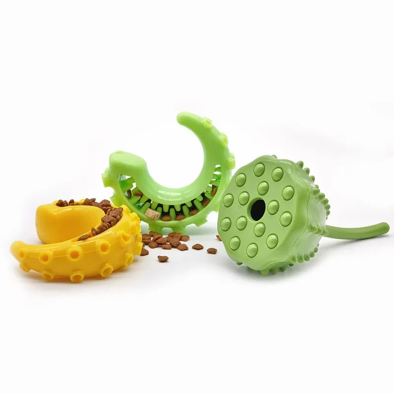 Conjunto De Brinquedos Para Mastigar Dispensadores De Guloseimas Para Cães Tpr Puzzle Toys