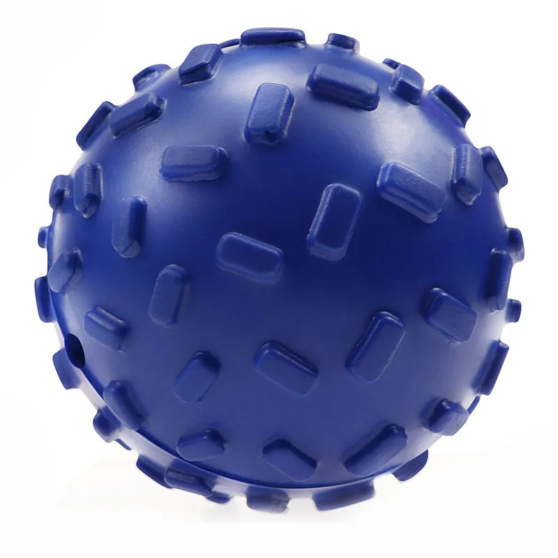 Brinquedo Dispensador De Guloseimas Para Cães Rubber Chew Ball Deep Blue