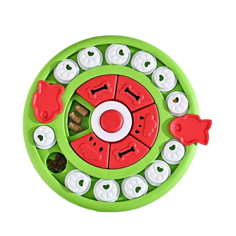Bandeja Alimentadora De Quebra-Cabeça Para Cães, Brinquedo De Alimentação Lenta, Verde