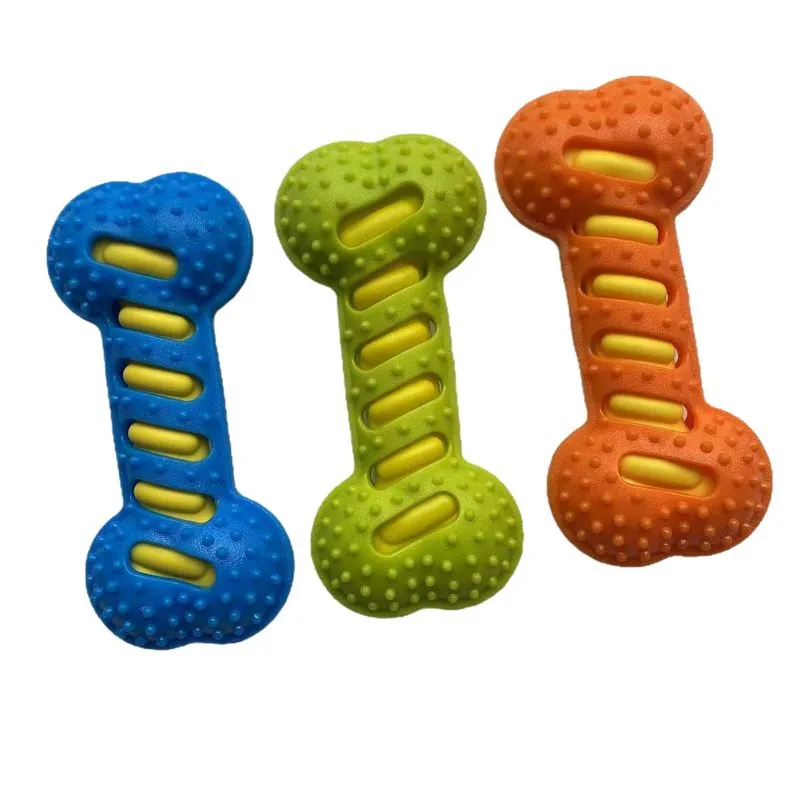 Conjunto De Brinquedos Para Mastigar Para Cães Squeaky Bone Tpr Durável Para Cães De Médio/grande Porte