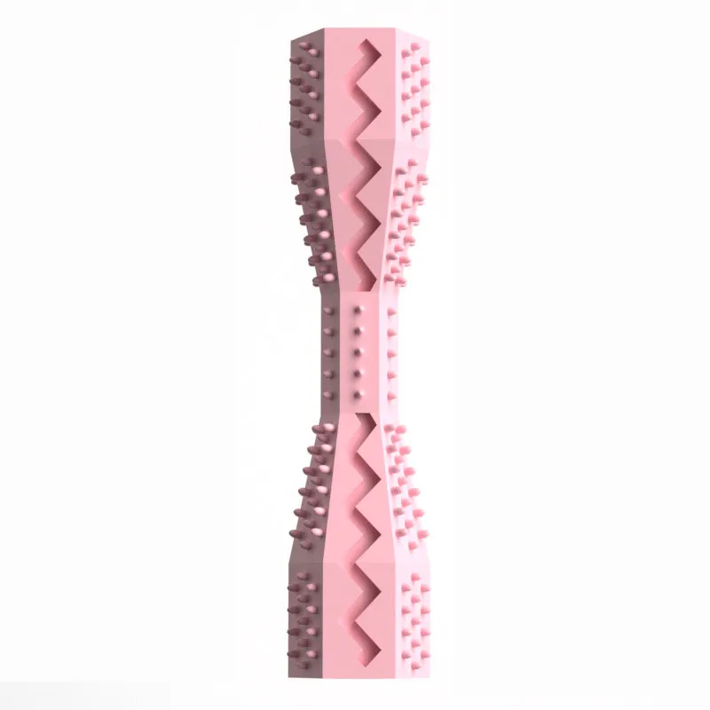 Toy Dog Chew Stick Toy Tpr Teeth Cleaning Treat Toy Rosa