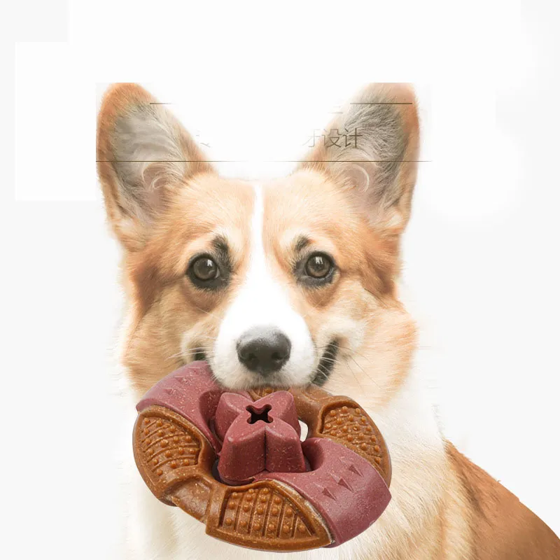 Brinquedo Para Mastigar Para Cães Brinquedo Dentário Tpr Bone Para Cães Castanhos