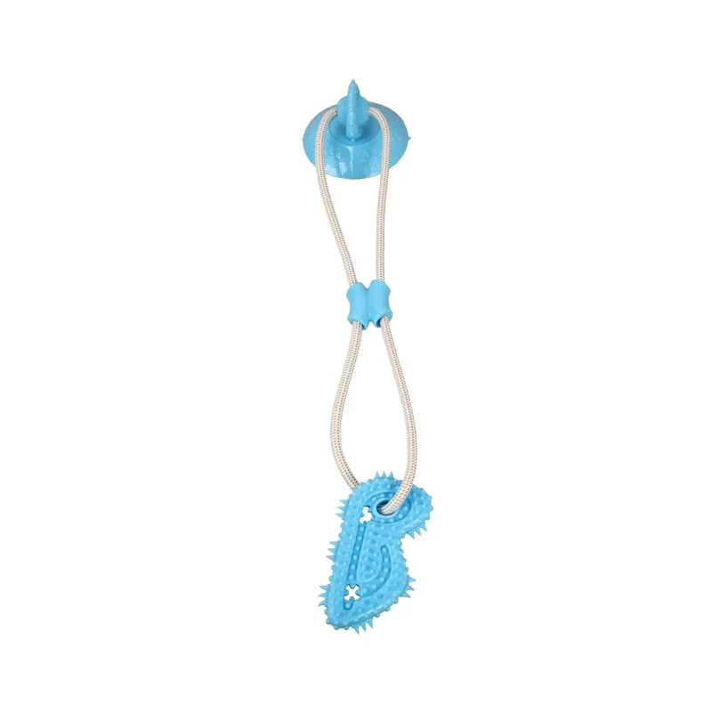 Brinquedo Para Mastigar Cães Com Corda De Ventosa Brinquedo Tpr Durável