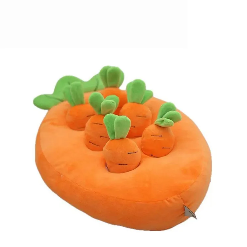 Quebra-cabeça De Alimentação Interativa Snuffle Mat Dog Toy Carrot