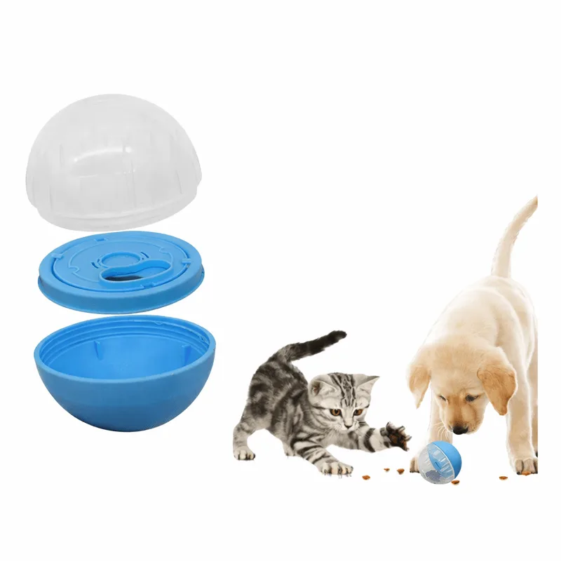 Bola Dispensadora De Guloseimas Para Animais De Estimação Interactive Wobble Toy Azul