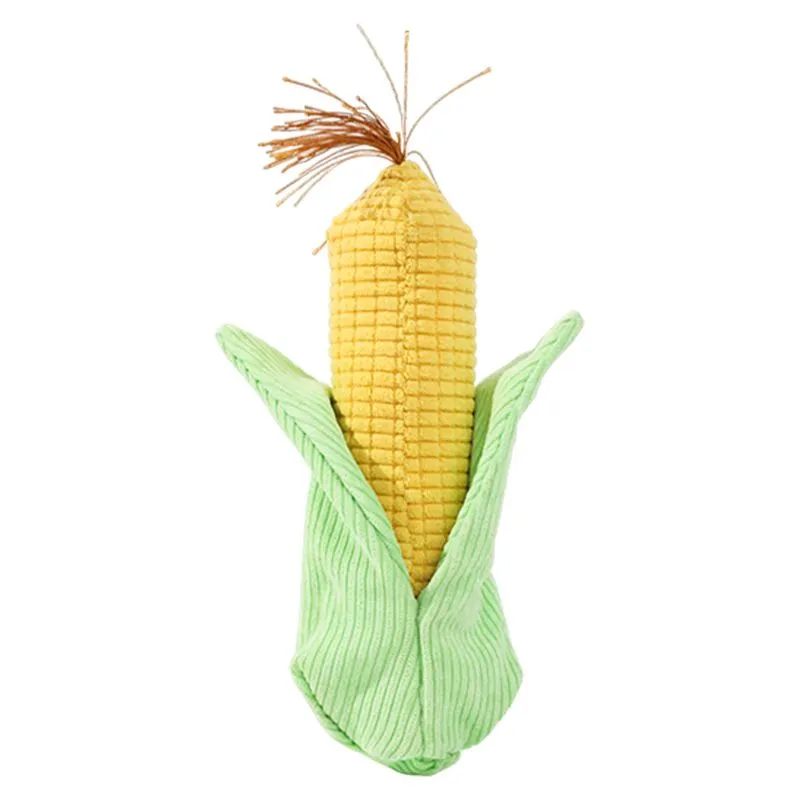 Brinquedo Para Cães, Pelúcia, Milho, Durável, Mastigável, Brinquedo De Bolso, Verde