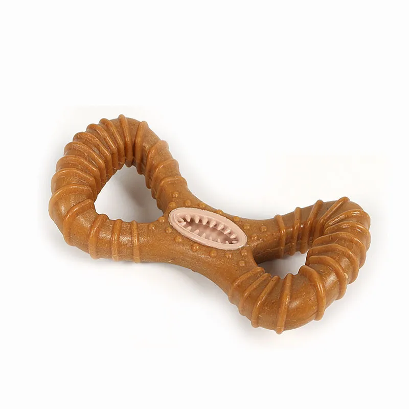 Brinquedo Dispensador De Guloseimas Durável Dog Chew Toy Figure 8 Bone