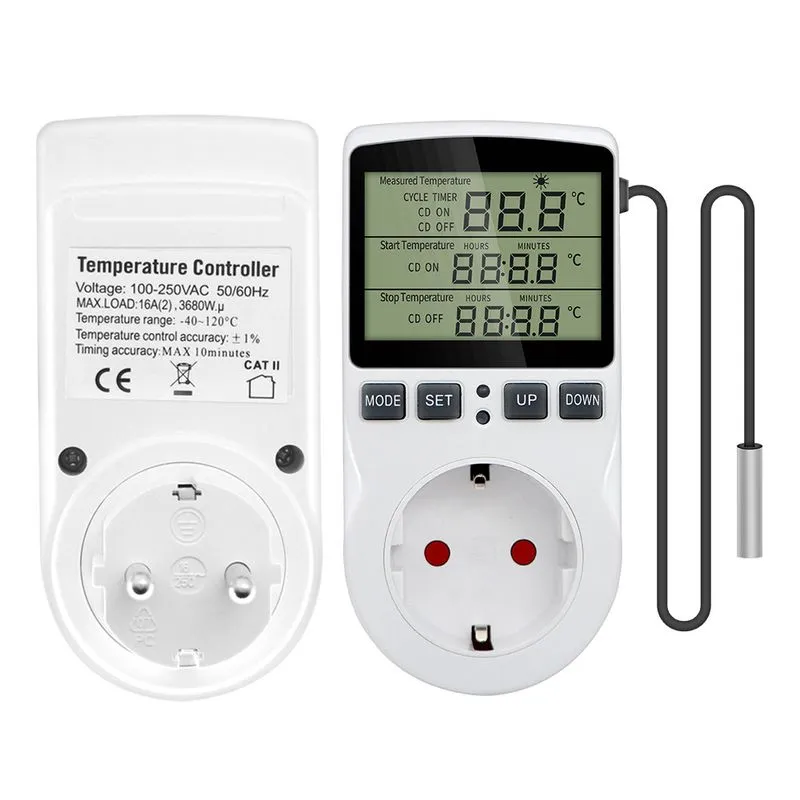 Controlador De Temperatura Digital Inteligente Com Temporizador De Contagem Regressiva
