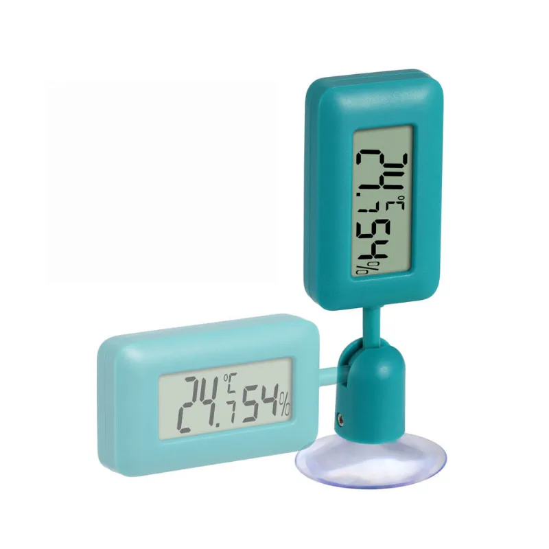 Mini Termômetro De Répteis Verde Luminoso Com Ventosa