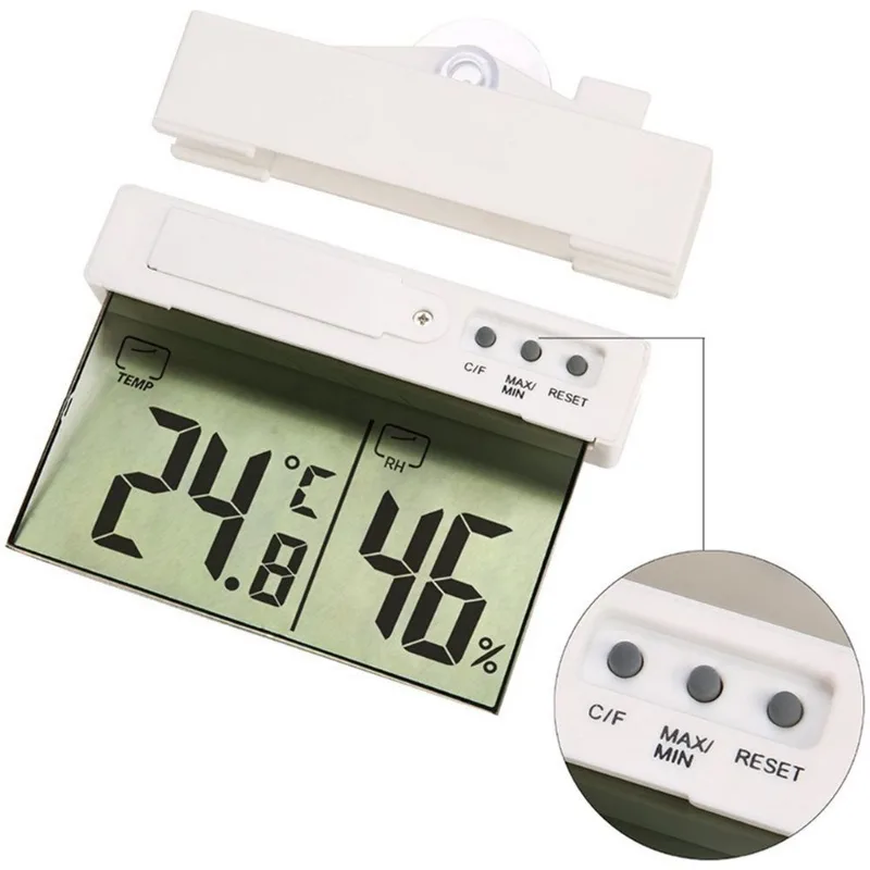 Ventosa Sem Fio Com Medidor De Temperatura E Umidade