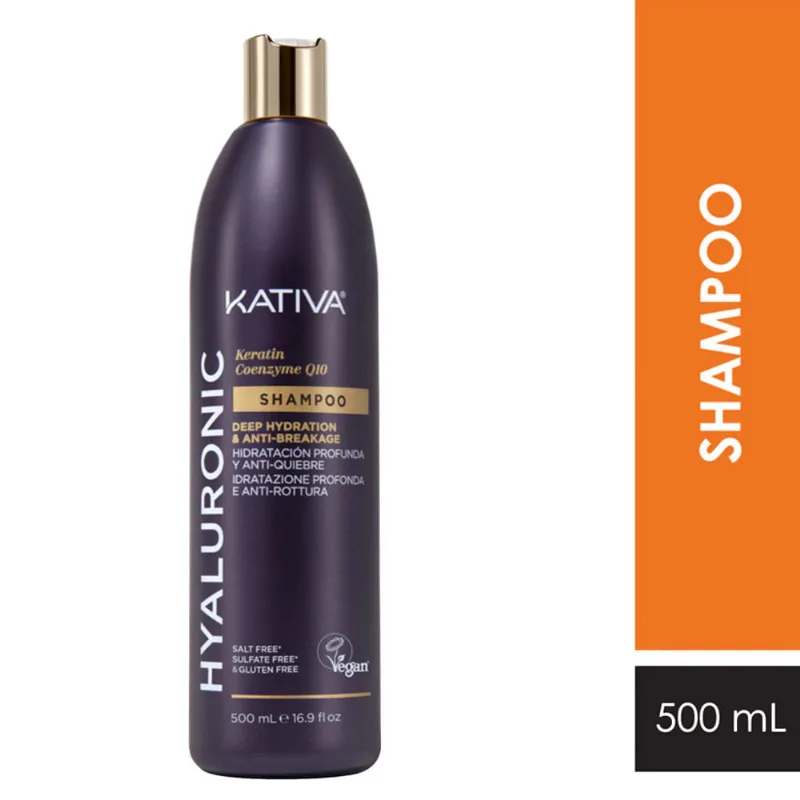 Shampoo KATIVA Hyaluronic Frasco 500ml