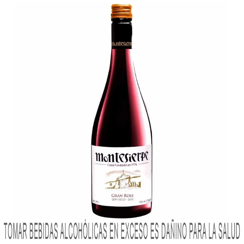 Vino Rosé MONTESIERPE Semi Seco Botella 750ml