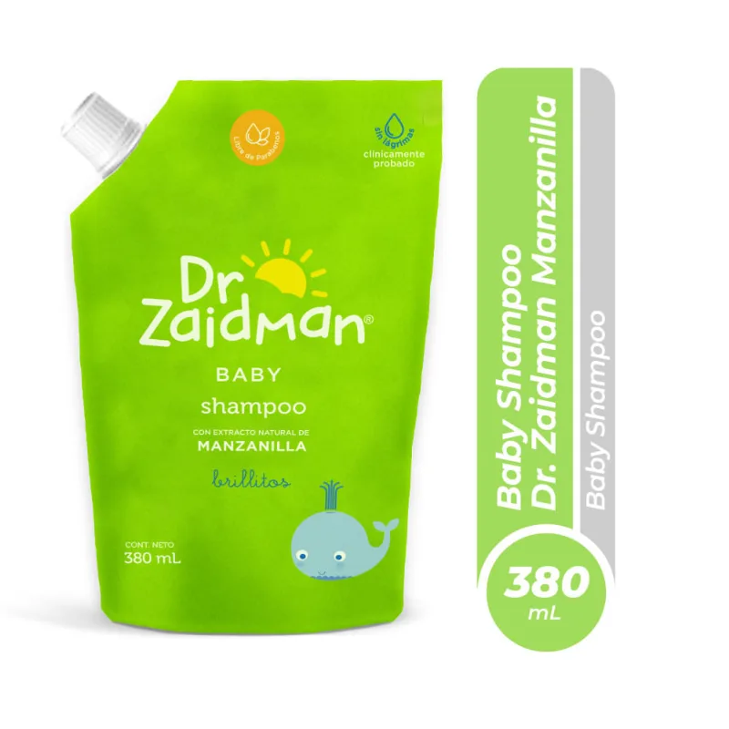 Shampoo para Bebé DR ZAIDMAN Manzanilla Doypack 380ml