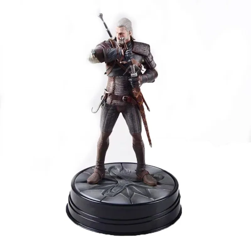 Figura De Anime Toy Wild Hunt Geralt Wichters 24 Cm Em Pvc